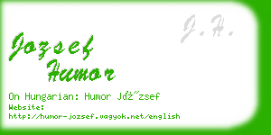 jozsef humor business card
